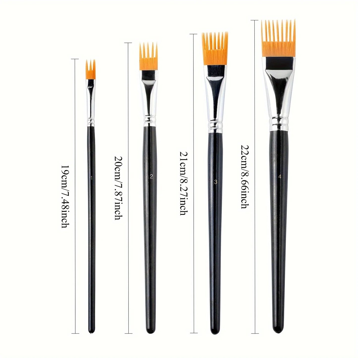 Nylon Bristle Watercolor Brushes -  for Artists' Variety of Painting Techniques,