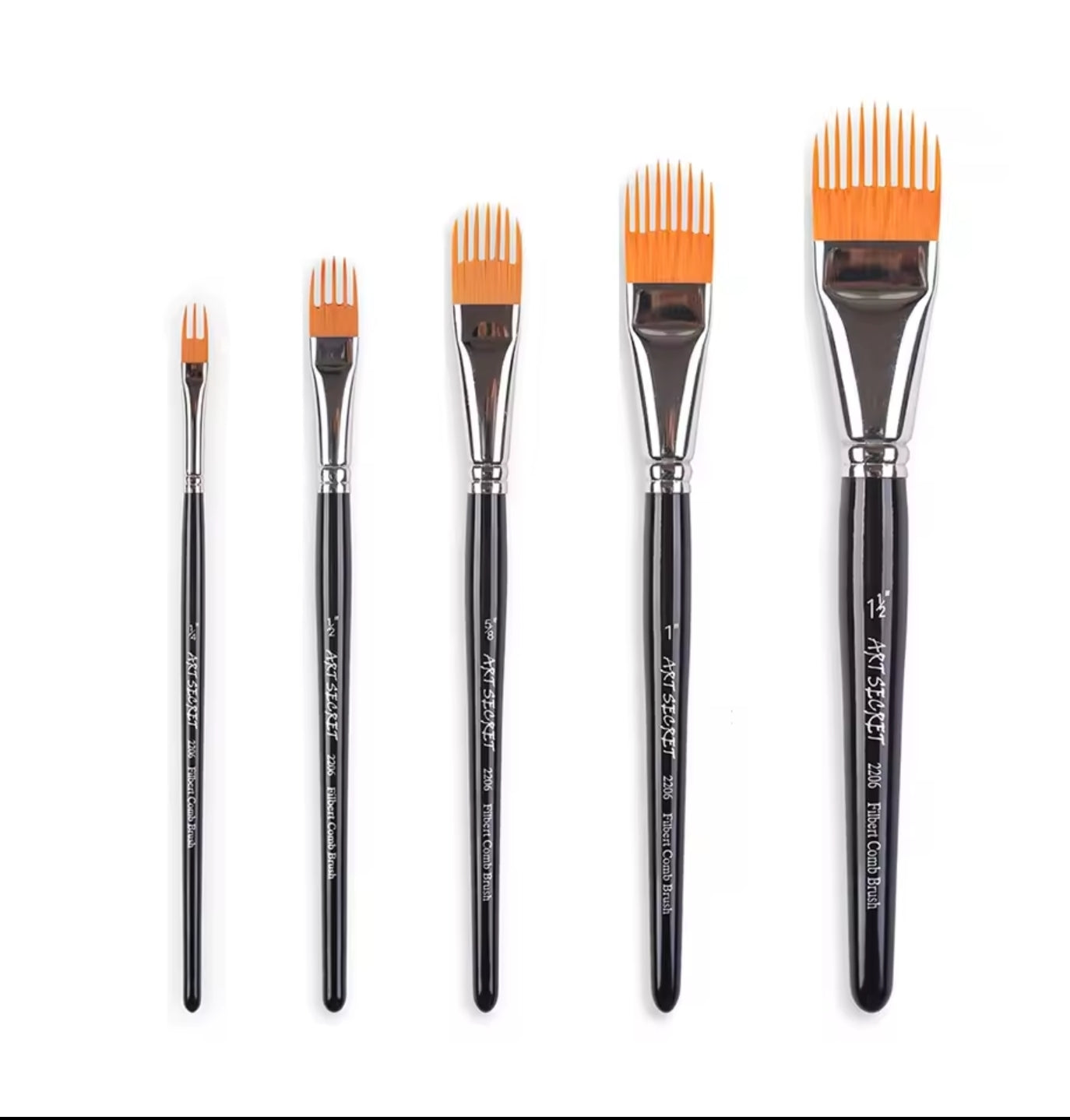 1-5pcs Watercolor Acrylic Paint Brush Synthetic Bristles